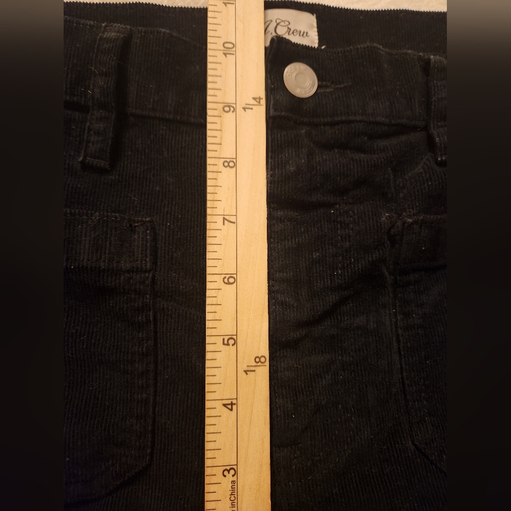 J.Crew Black Billie Demi Boot Crop Corduroy Pants Size 30 - Picture 11 of 11